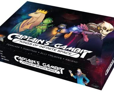 Captain's Gambit - Kings of Infinite Space | Hidden-Role Social Deduction Board Game | 4-8 Players | 40-90 Minutes Playtime | Ages 14+
