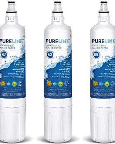 Pureline F-2000 Replacement for InSinkErator F-1000, F-2000, Sub-Zero 4204490, 4290510, Undersink Water Filter - Reduces Bad Taste & Odor