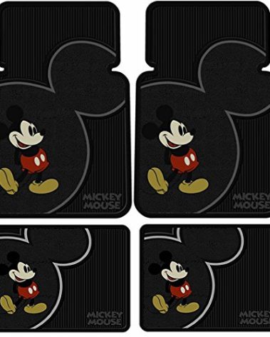 U.A.A. Inc. Mickey Mouse Vintage Front & Rear Car Truck SUV Seat Rubber Floor Mats