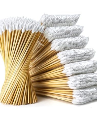 700PCS 6" Long Cotton Swabs - Strong Cotton Swabs with Wooden Sticks - Tipped Applicators for Gun Cleaning, Makeup Removing (UrbanAbode)