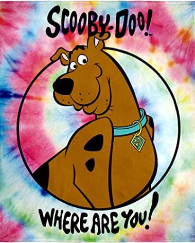 INTIMO Scooby Doo Where are You? Tie-Dye Silk Touch Throw Blanket