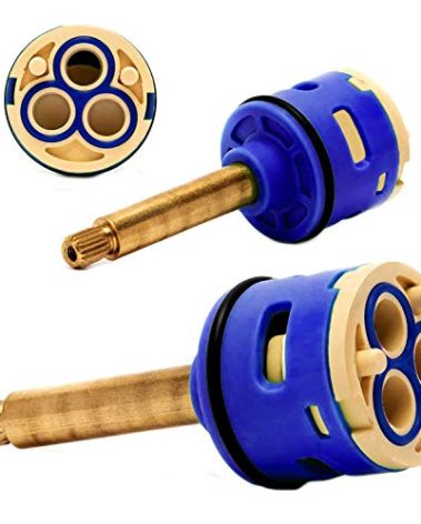Ceramic Cartridge Valve Replacement Shower Brass Diverter for 3 way Panel D 33mm L 65mm