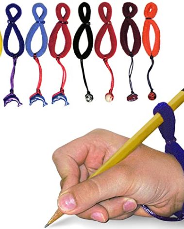 The Original OT Invented & Patented HandiWriter, Hand Made in The USA, Handwriting Aid for a Proper Tripod Grip, Finger Position & Better Penmanship. Great for All Kids Kindergarten Age & Up (8 Pack)