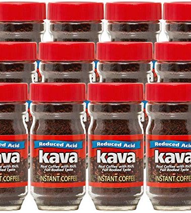 Kava Acid Neutralized Instant Coffee, 4 Ounce (Pack of 12)