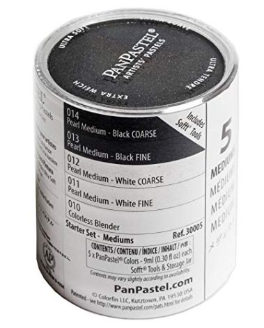 Colorfin PanPastel Ultra Soft Artist Pastel Set 9ml 5/Pkg, Pearl Mediums