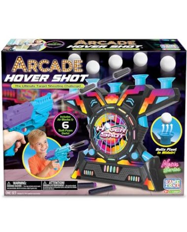 Game Zone Arcade Hover Shot - Action-Packed Tabletop Game for 1-2 Players Ages 6+ - Indoor and Outdoor Use - Helps Develop Hand-Eye Coordination - Multiple Ways to Challenge Your Family and Friends!