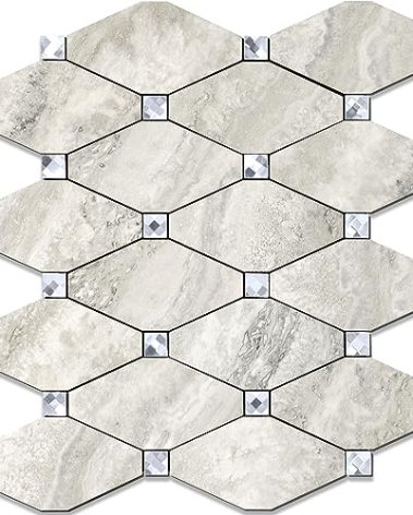 STICKGOO Peel and Stick Backsplash, 10 Sheets Beige Stone Texture Stick on Backsplash, Self Adhesive Wall Tile Sticker