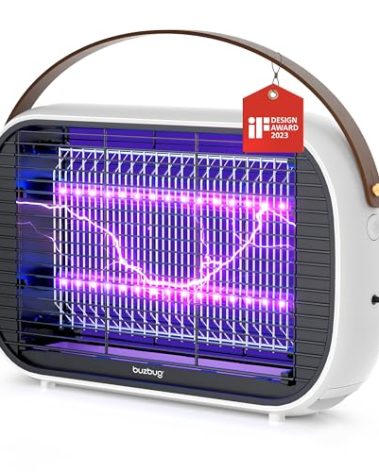 Buzbug LED Bug Zapper Indoor, 10 Years Lifespan Lamp Sustainable Less Power, Durable High-Voltage Electric Mosquito Zapper, Fly Trap Mosquito Trap, Fly Killer -MA015B