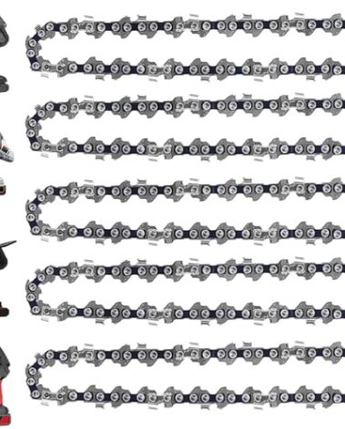 5 Pieces 4 Inch Mini Chainsaw Chain for Stihl GTA 26, 4 Inch Replacement Chains for Cordless Electric Portable Mini Chainsaw for Wood Branch Cutting (28 Drive Links)