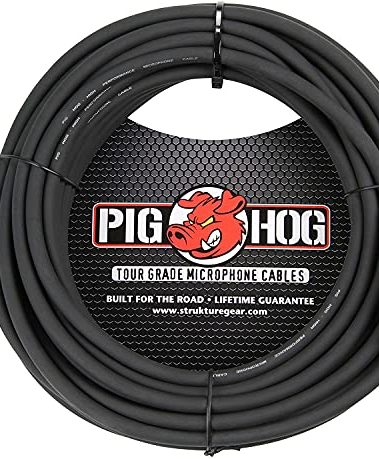 Pig Hog PHM50 High Performance 8mm XLR Microphone Cable, Black , 50 Feet
