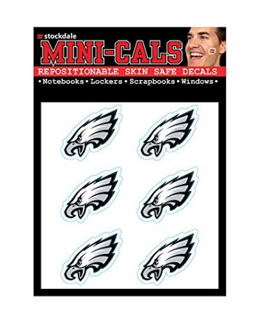 Wincraft NFL Philadelphia Eagles Face Tattoos, Team Colors, One Size