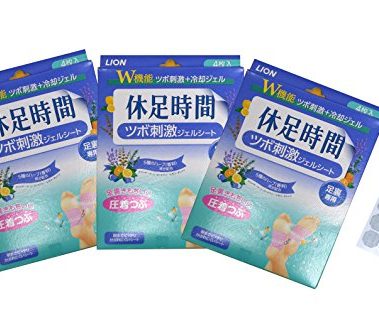 LION Acupressure stimulus Foot Patch Relieve Tired Resting Time Neat Foot (3Set)