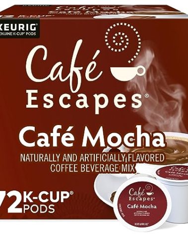 Cafe Escapes Cafe Mocha Keurig Single-Serve K-Cup Pods, 72 Count