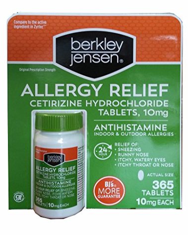 Berkley Jensen Allergy Relief, 365 ct.
