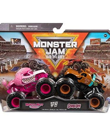 Monster Jam, Official Monster Mutt Poodle Vs. Scooby Doo Die-Cast Monster Trucks, 1:64 Scale, Kids Toys for Ages 3 and up, (20137981)