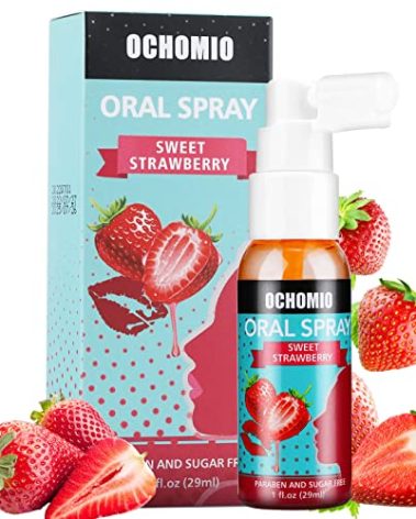 Ochomio Deep Throat Spray Strawberry Flavored for deep Throating Women Men, Relaxes Gag Reflex-1 oz