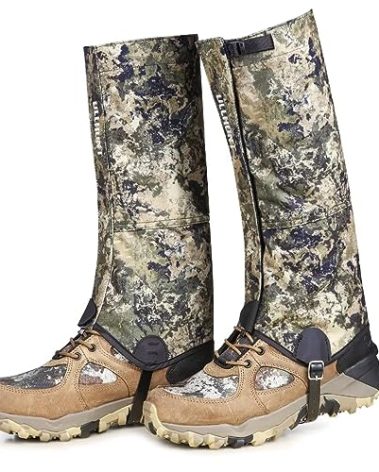 UIIHUNT Hunting Gaiters Leg Gaiters: Ultra High-Performance Hunting Boot Gaiters, Waterproof Hiking Gaiters with Upgraded Rubber Foot Strap, Adjustable Snow Boot Gaiter, Leg Boots Gators