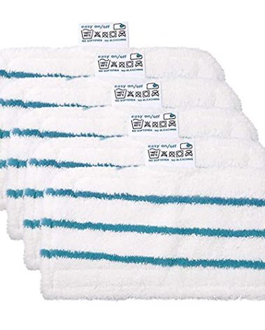 5 Pack Washable Microfiber Steam-Mop Cleaning Pads Compatible with All Black+Decker Steam Mops, SM1600, SM1610, SM1620, SM1630, SMH1621, HSMC1300FX, HSMC1321, HSMC1361SG