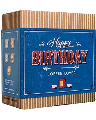 Gourmet Birthday Coffee Gift Set for Men & Women - 7 World's Finest Single Origin Specialty & Organic Coffees in Innovative Brewers | Sampler Box for Coffee Lover to Brew & Enjoy Anytime, Anywhere
