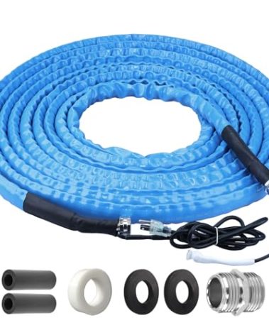 RVGUARD Heated Water Hose 75FT for RV, -20 ℉ Freeze Protection Heated Water Hose with Energy-Saving Thermostat, Lead and BPA Free for RV/Home/Garden