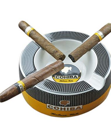 Cigar Ashtray Big Ashtrays for 8" Round Cigarettes Large Rest Outdoor Cigars Ashtray for Patio/Outside/Indoor Ashtray Gifts for Men