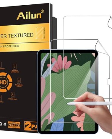 Ailun Paper Textured Screen Protector for iPad 11th A16 2025 [11 Inch]/10th Generation 2022[10.9 Inch] 2 Pack Draw and Sketch Like on Papertouch Anti Glare Less Reflection [Not for iPad Air 10.9 Inch]