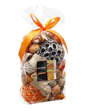 Qingbei Rina Fall Potpourri Bags,Burnt Orange Scented Potpourri Bowl Filler,Thanksgiving Decorative Dried Flower,Home Fragrance, Harvest Autumn Bathroom Decor,10 oz