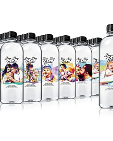 Bay Bay Water - Purified Distilled Water for Babies - 16.9 oz. - Use for Everyday Drinking, Infant Formula, Milk, and Baby Cereal - BPA Free - No Fluoride, Phosphate - Prevent Mineral Overload - (24)