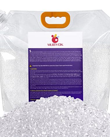 MUBYOK 7lb Premium Unscented Aroma Beads for DIY Car Freshies Eva Beads Bulk Supplies