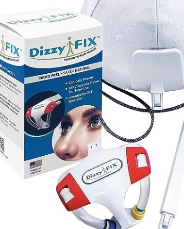 DizzyFIX Vertigo Relief Trainer for Benign Paroxysmal Positional Vertigo or BPPV, Inner Ear Balance Device for Particle Repositioning Maneuver, Non-Drug Solution & Relieves Dizziness