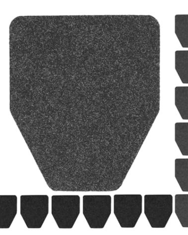 Urinal Mats 12 Pack Urinal Pads Urinal Floor Mats for Men Bathroom Commerical Disposable Non-Slip Rubber Backing Washable Urinals Mat Eliminating Odor 17.7" x 20.5"(6 Pcs Black 6 Pcs Dark Grey)