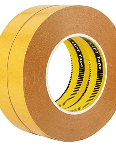 LLPT Double Sided Woodworking Tape 2 Pack 1 Inch x 36 Yards Each Roll Double Face Turner Tape for CNC and Wood Template Removable Residue Free (WT265)