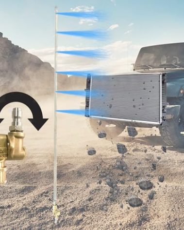 AIWS 100cm Radiator Cleaning Wand, Stainless Steel, 39 Inch, 6 Nozzles, 1600PSI Max, Radiator Flush Cleaner Tool, Gutter Cleaning Tool