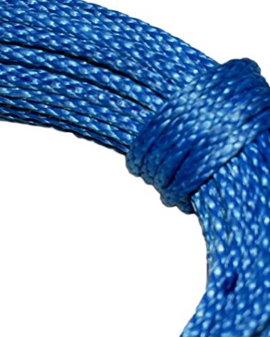 Samson Premium Amsteel Blue Rope 1/8" Multiple Colors, Multiple Lengths, Strong Dyneema Fiber 2,300lb tensile Strength, Torque Free, Low Stretch, 12 Strand, Easy to Splice (1/8" x 25', Blue)