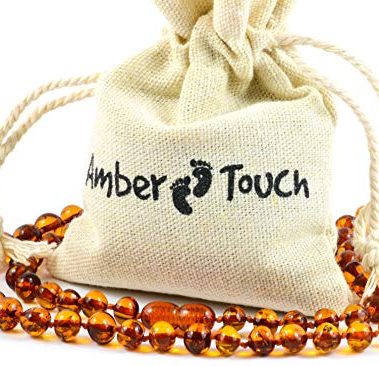 Baltic Amber Necklace for Adult - Natural Amber from Baltic Region, Genuine Baltic Amber (17.7 inch, Cognac)