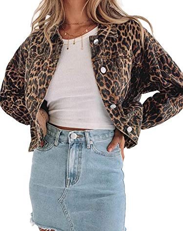 Justalwart Leopard Jackets for Women (US 12-14)