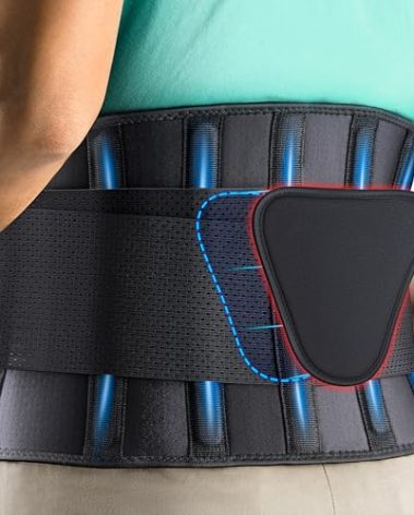 FEATOL Back Brace for Lower Back Pain, Back Support Belt for Women & Men, Breathable Lower Back Brace with Lumbar Pad, Lower Back Pain Relief for Herniated Disc, Sciatica, Scoliosis plus size (Waist