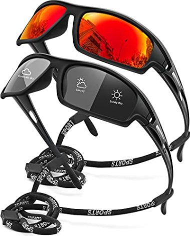 AWGSEE Polarized Sports Sunglasses for Men 100% UV Protection Wrap Around Unbreakable Sun Glasses for Fishing Driving