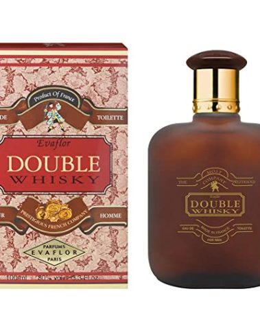 EVAFLORPARIS DOUBLE WHISKY Eau de Toilette for Men – Elegant and Masculine Scent with Apple, Cedar and Sandalwood – For the Modern Gentleman – Made in France 3.4 Fl Oz