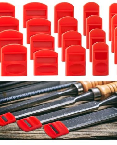 Marsui 20 Pcs Soft Silicone Chisel Edge Guard Set, Silicone Chisel Tip Tool Protectors Caps, 1/8"-1/4”, 3/8"-1/2”, 5/8"-3/4'', 7/8-1”, 1-1/8"-1-1/4''