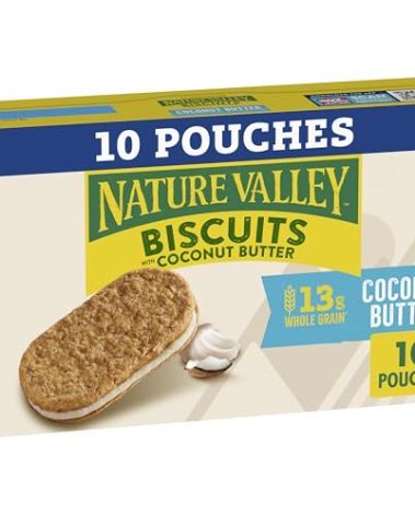 Nature Valley Biscuit Sandwiches, Coconut Butter, Snack Bars, 10 Bars, 13.5 oz