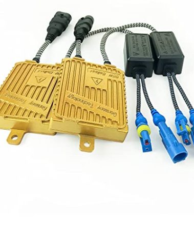 55W Heavy Duty Fast Bright AC Digital HID Xenon Replacement Ballast for 12V Non-CANBUS Vehicles Aftermarket HID System (Pack of 2)