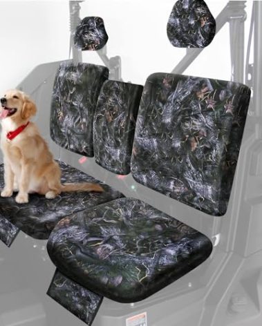 StarknightMT UTV Uforce 1000 Seat Covers, 1680D Waterproof Seat Cover Compatible with 2019-2024 CFMOTO UFORCE 1000, 2022 2023 2024 Uforce 1000 XL Front Seat UFORCE 1000 Accessories (Camo)