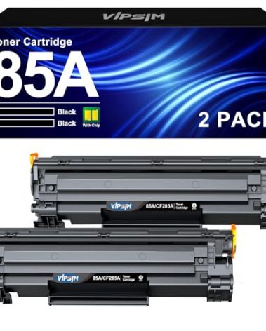 VIPSIM 85A CE285A Toner Cartridge - Compatible Replacement for HP 85A Black Toner Cartridge for Laserjet P1102W P1102 P1109W M1217nfw M1212 M1212nf M1217 Printer (Black, 2-Pack)