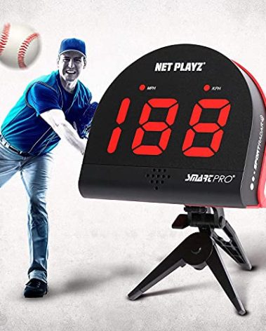 NetPlayz Baseball Radars, Speed Sensors Training Equipment (Hands-Free Radar Guns, Pitching Speed Guns | Baseball Gifts, High-Tech Gadget & Gear for Baseball Players