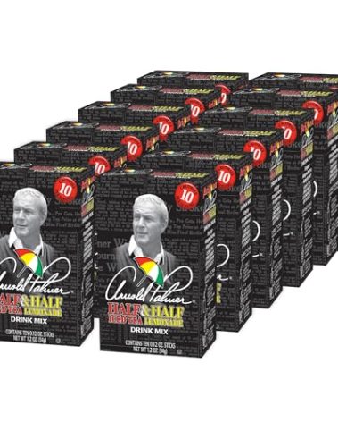 AriZona Arnold Palmer Half and Half - On-the-Go Powdered Drink Mix, 0.12oz 120 Count - 10ct Boxes (Pack of 12)