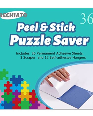 Preserve 6 x 1000 Puzzle Glue Sheets - 36 Peel & Stick Sheets, No Stress & No Mess Puzzle Saver