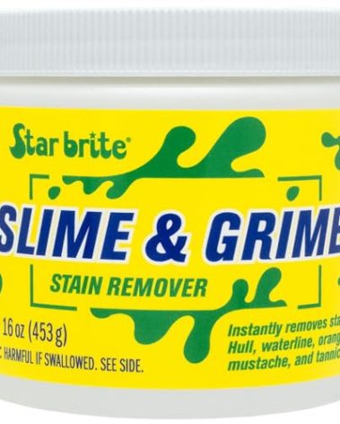 STAR BRITE Slime & Grime Stain Remover - Concentrate Makes 5 Gallons - Remove Tarnish, Rust & Tough Slimy Grimy Stains on Fiberglass, Metal, Wood, Cement, Tile, Decks & More - 16 OZ (094816)