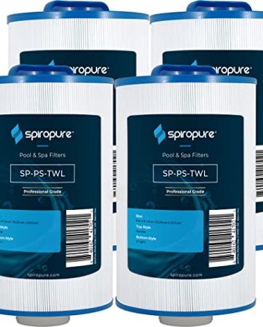 SpiroPure Replacement for Pleatco PMA40L-F2M Master Spa Twilight X268543 X268365 Unicel 6CH-402 Filbur FC-0317 Hot Tub Spa Pool Replacement Cartridge (Pack of 4)