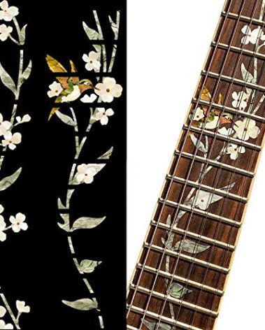 Inlay Sticker Fret Markers for Guitars - Tree of Life w/Hummingbird, FT-055TL-HM